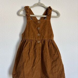 Carter's Brown Corduroy Overall Dress 2T